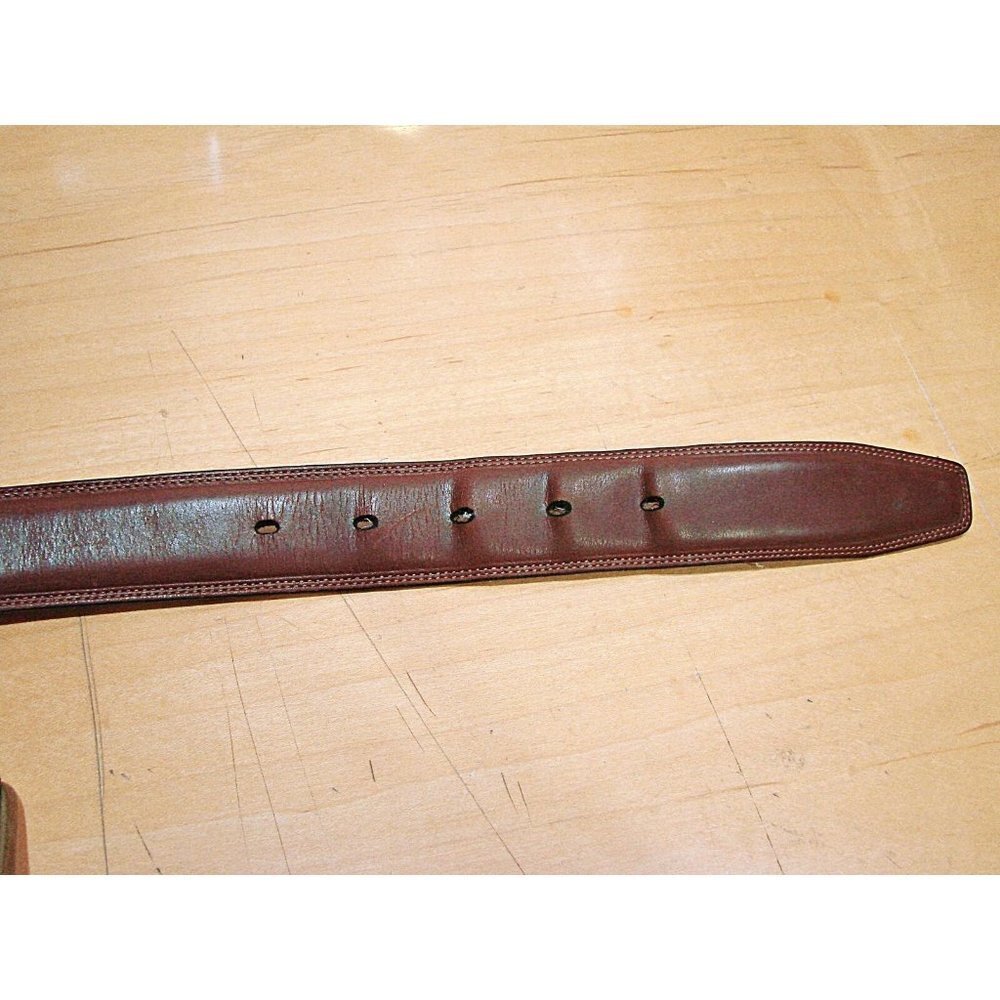 Roundtree & Yorke Mens Belt Full Grain Cowhide Leather Belt Brown Size 38/95 - Picture 3 of 12